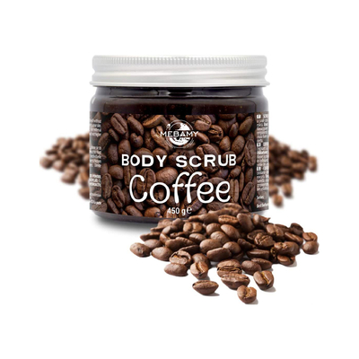 Özel Etiket Kahve Cilt Bakımı Vücut Ovucu 250g Selülit Önleyici Nemlendirir Nazik Peeling