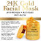 30ml Bitkisel 24k Altın Cilt Bakımı Yüz Maskesi Breakouts Temizler Ve Gözenekler Küçültmek